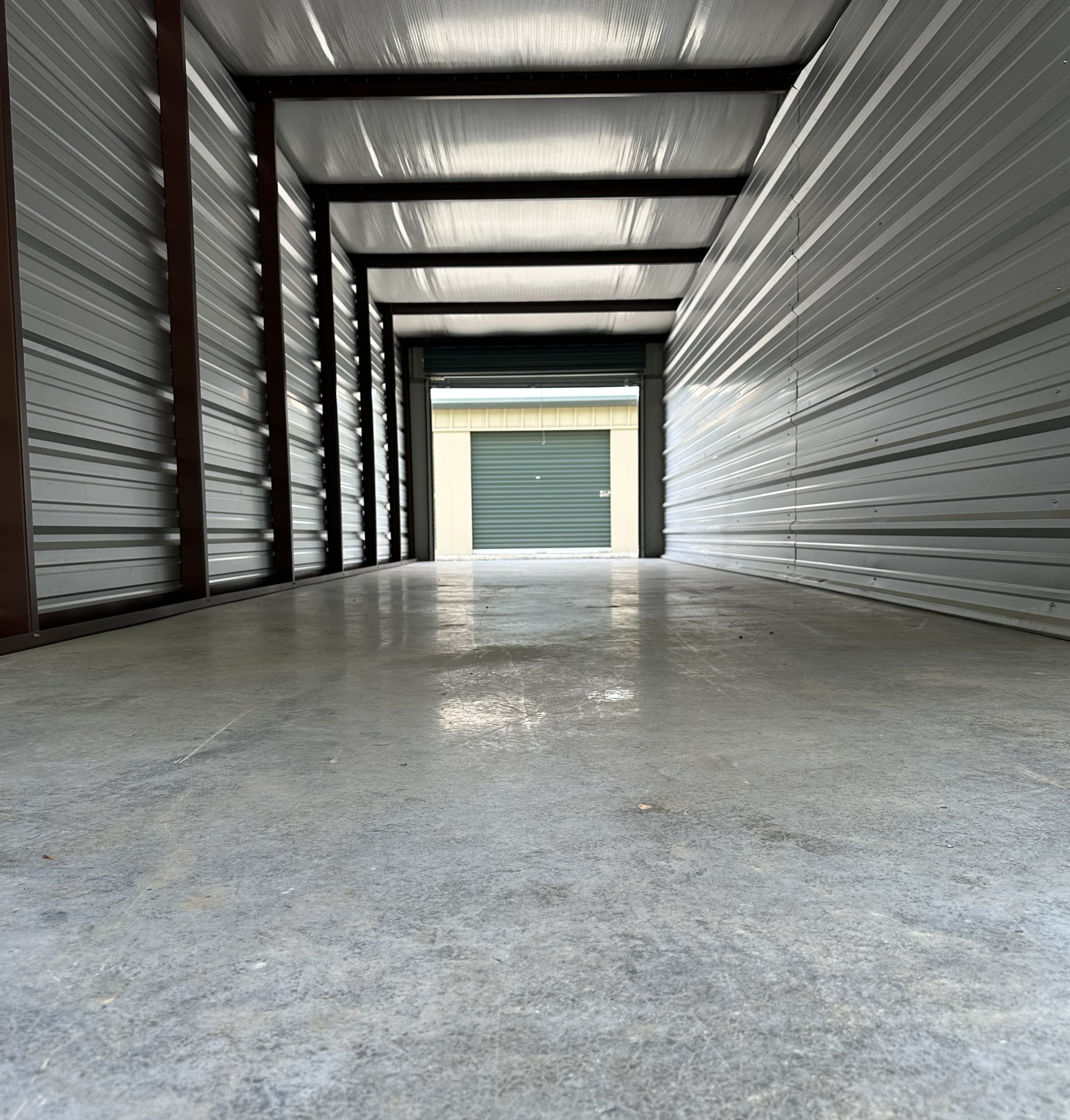 Storage unit after cleanout in North Georgia